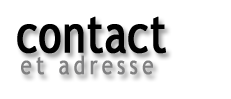 Contact et adresse